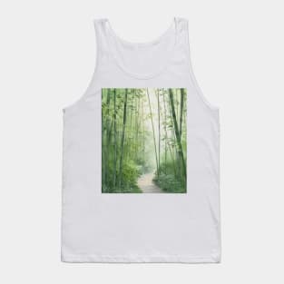 Peaceful Bamboo Nature Forest Tank Top